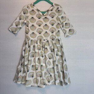 Dotdotsmile Dress Size 3-4T Sea Shell Print Vacation New Without Tags